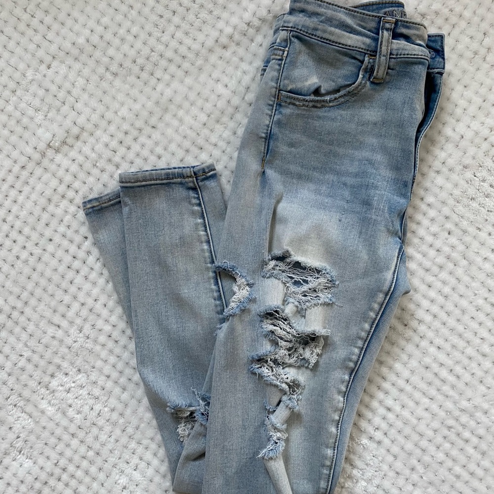 American Eagle Super Stretch X Ripped Jeans